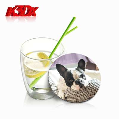 Customised Eco-friendly PET 3D Lenticular Plastic Tea Cup Coaster on Table